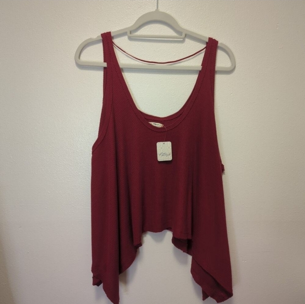 NWT Free People Sing La La Tank Top in Gone Goji Size Large - Picture 4 of 5